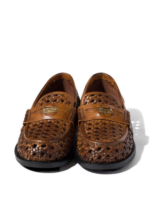 Woven leather loafers 5D683E F 015 3ZN7F0046 MIU MIU 
