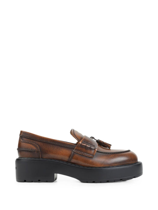 Tassel-detail leather loafers 5D743E F 055 3KY8F0038 MIU MIU 