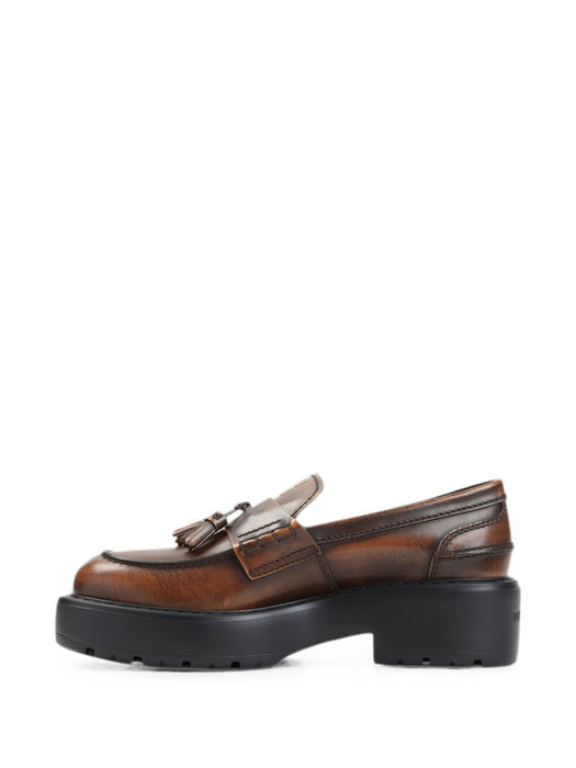 Tassel-detail leather loafers 5D743E F 055 3KY8F0038 MIU MIU 