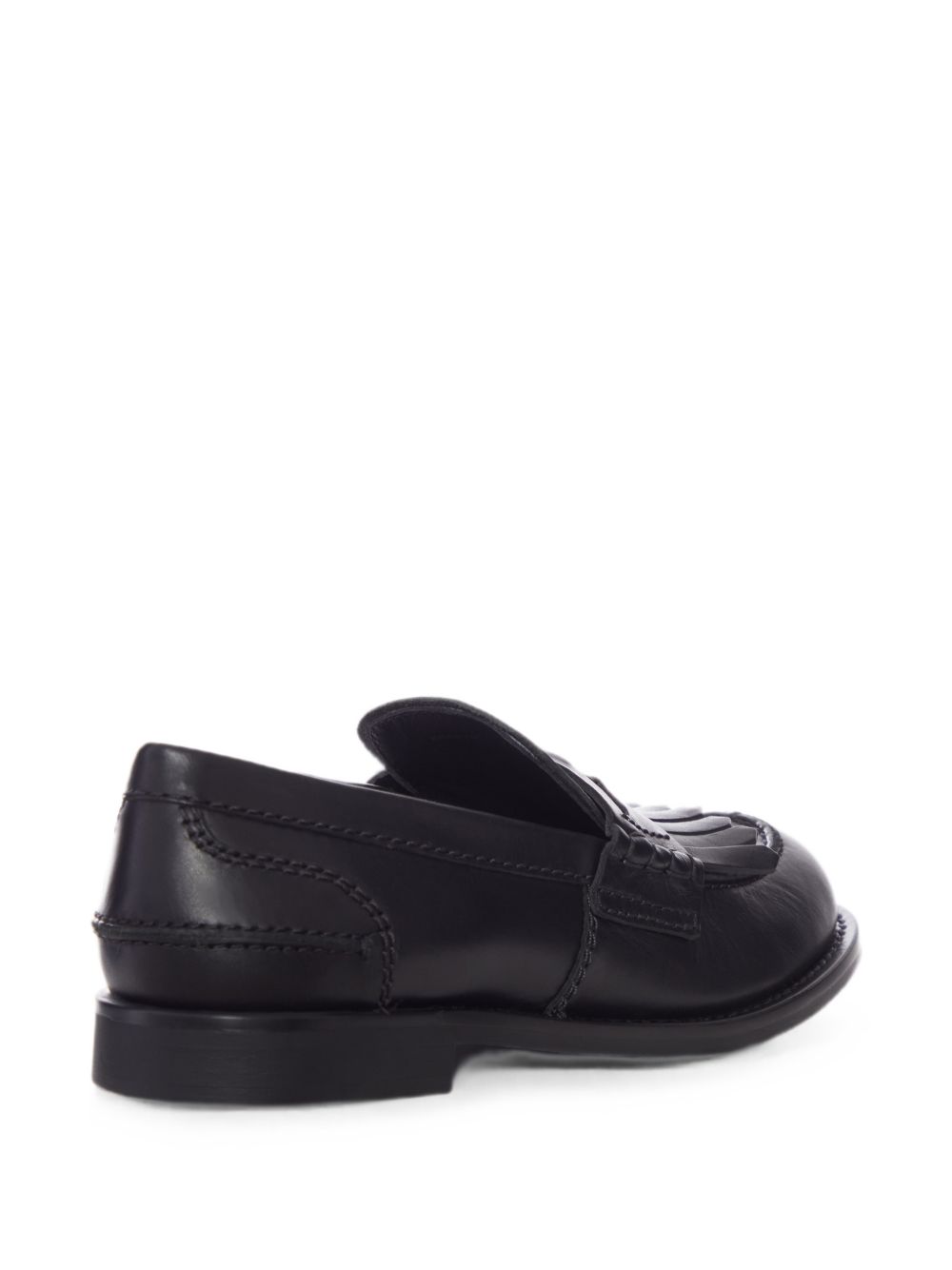 Fringed logo-detail loafers 5D747E F 020 5ODF0002 MIU MIU 