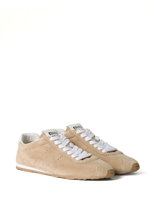Plume suede sneakers 5E114E F005 054F0F24 MIU MIU 