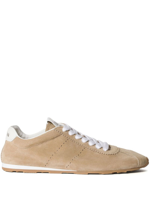 Plume suede sneakers 5E114E F005 054F0F24 MIU MIU 