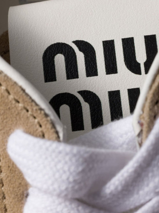 Plume suede sneakers 5E114E F005 054F0F24 MIU MIU 