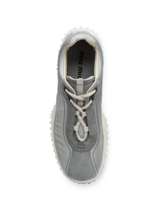 Bubble technical fabric and suede sneakers 5E806E F A045 3M0KF0424 MIU MIU 