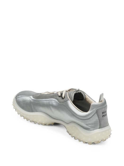 Bubble technical fabric and suede sneakers 5E806E F A045 3M0KF0424 MIU MIU 