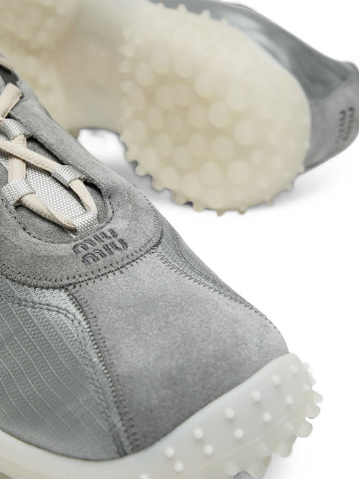 Bubble technical fabric and suede sneakers 5E806E F A045 3M0KF0424 MIU MIU 