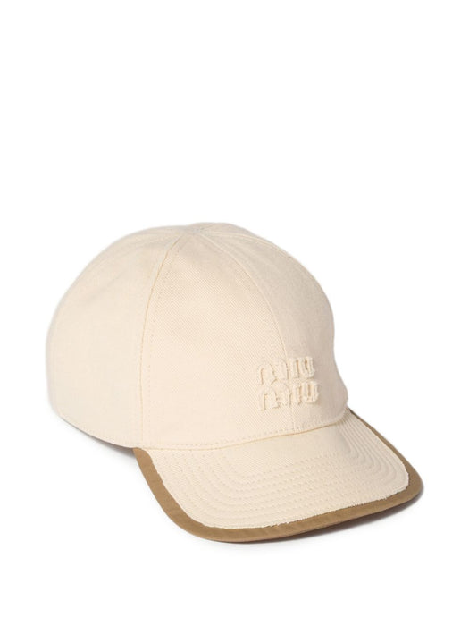 Drill and poplin baseball cap 5HC369 2CWLF00X6 MIU MIU 