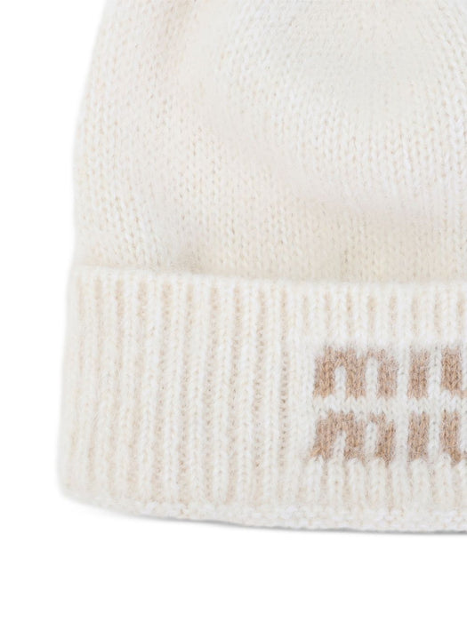 Mohair beanie 5HC378 2CQDF0009 MIU MIU 