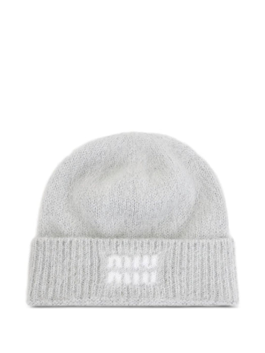 Mohair beanie 5HC378 2CQDF0031 MIU MIU 