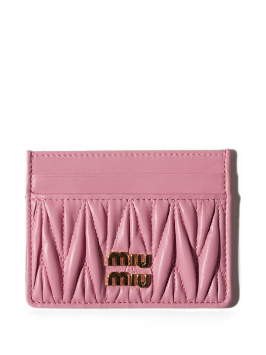 Matelassé nappa leather card holder 5MC076 AFPPF0028 MIU MIU 