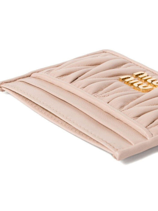 Matelassé nappa leather card holder 5MC076 AFPPF0236 MIU MIU 
