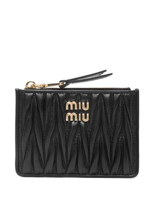 Matelassé nappa leather card holder 5MC093 AFPPF0002 MIU MIU 