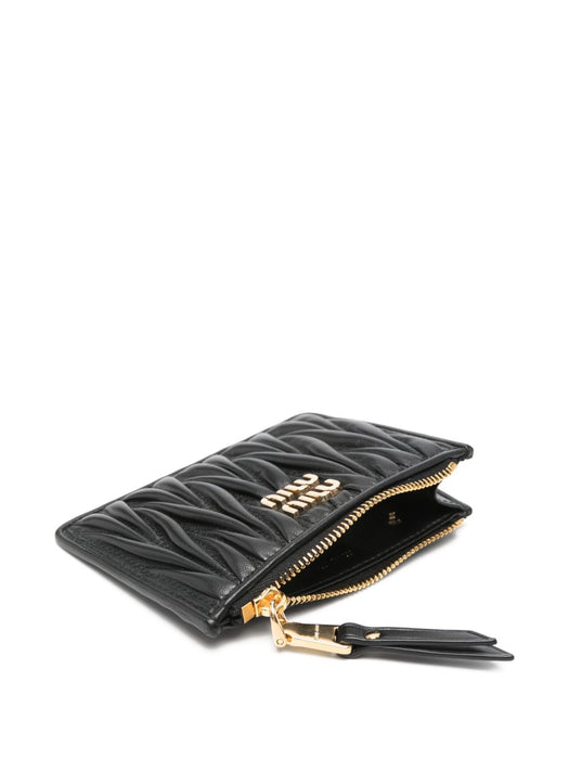 Matelassé nappa leather card holder 5MC093 AFPPF0002 MIU MIU 