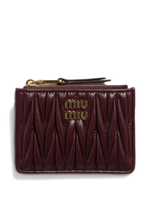 Matelassé nappa leather card holder 5MC093 AFPPF0007 MIU MIU 