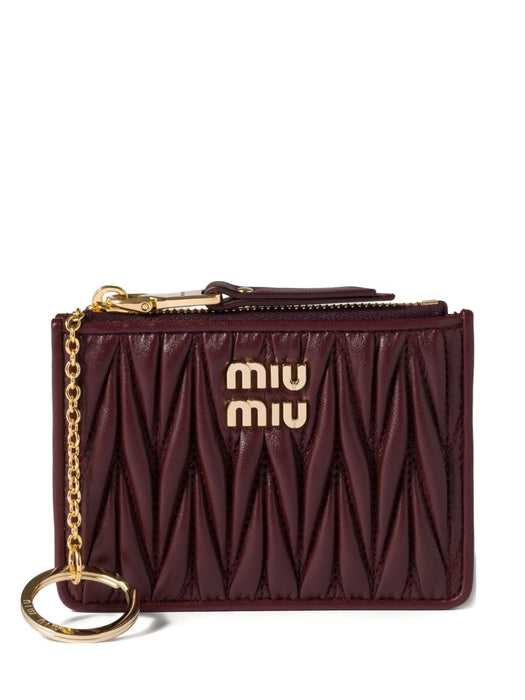 Matelassé nappa leather card holder 5MC093 AFPPF0007 MIU MIU 