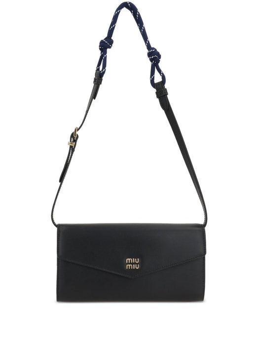 Logo-plaque shoulder bag 5MT025 ACRTF0G52 MIU MIU 