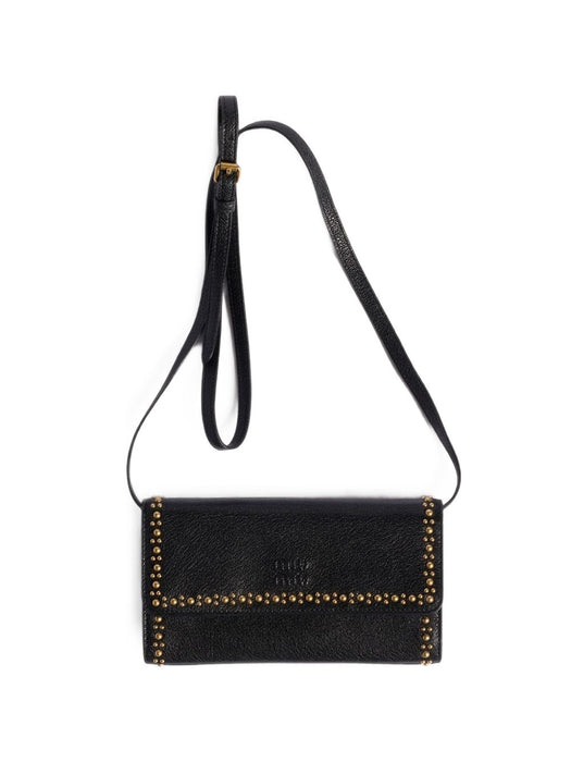 Leather wallet with shoulder strap 5MT025 2ZSQF0002 MIU MIU 