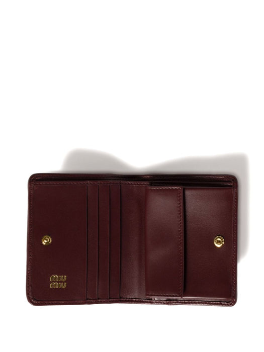 Small matelassé leather wallet 5MV204 AFPPF0007 MIU MIU 