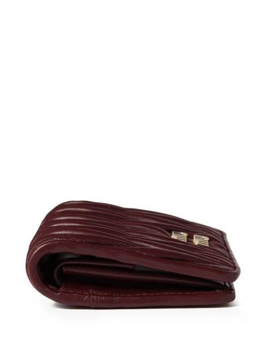 Small matelassé leather wallet 5MV204 AFPPF0007 MIU MIU 