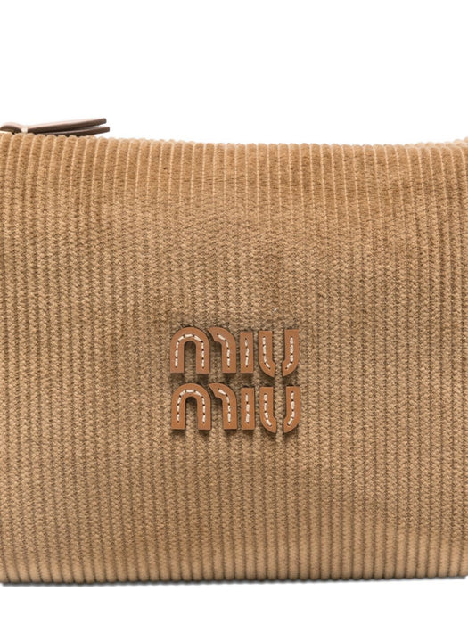 Corduroy logo shoulder bag 5NE841 2IG4F05AJ MIU MIU 