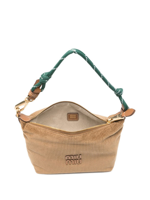 Corduroy logo shoulder bag 5NE841 2IG4F05AJ MIU MIU 