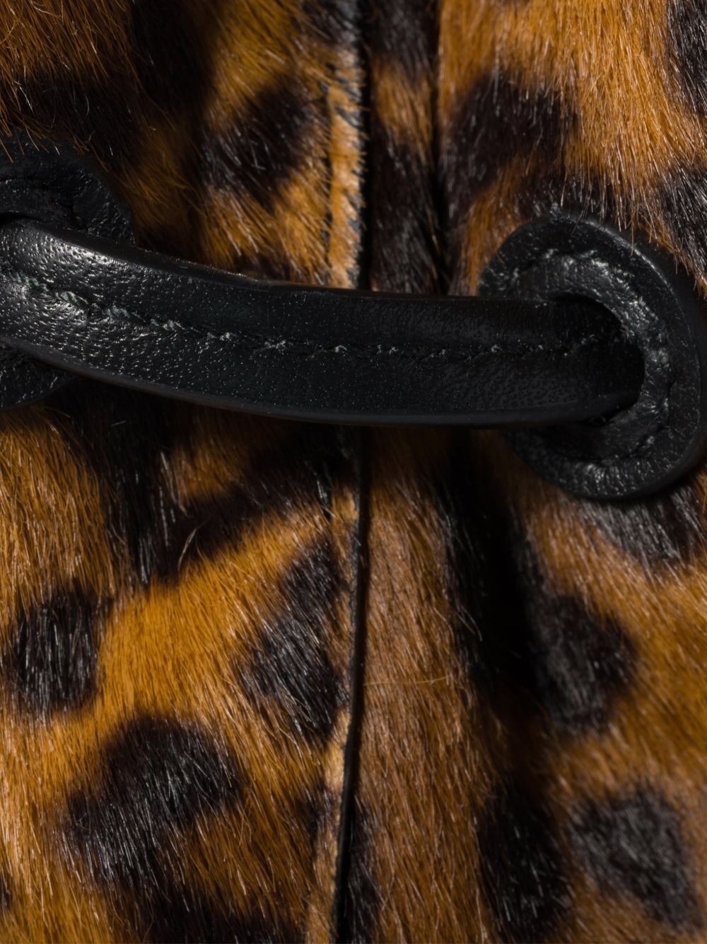 Leopard-print logo-detail cross body bag 5NF460 2IFTF0151 MIU MIU 