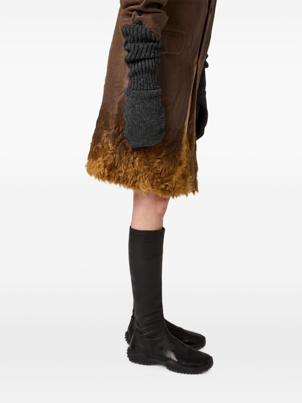 Stretch nappa leather boots 5W805E F A045 L68F0002 MIU MIU 