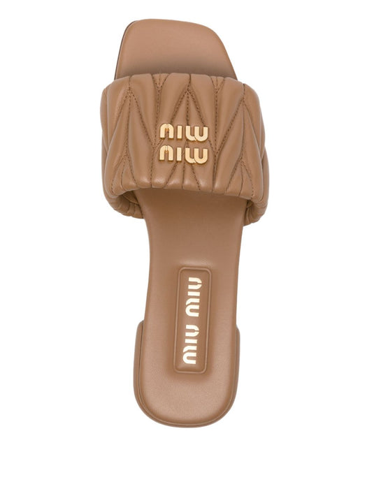 Leather slippers 5XX605 F010 88TF098L MIU MIU 