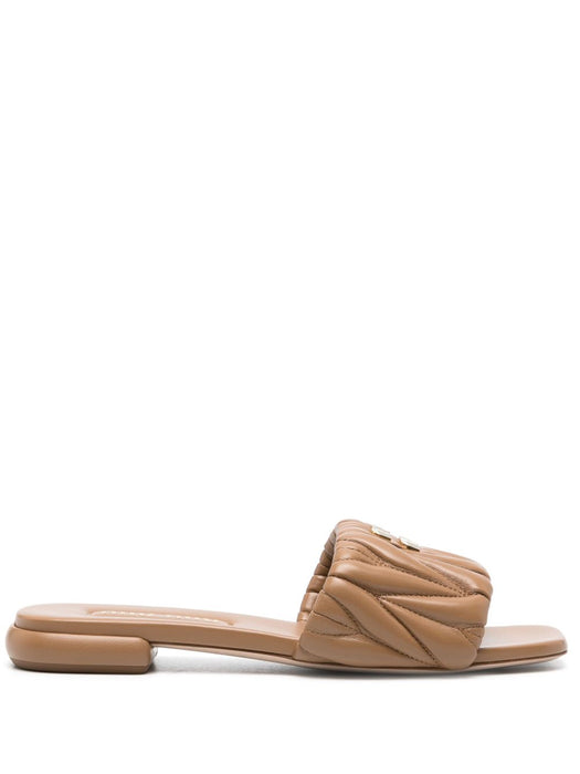 Leather slippers 5XX605 F010 88TF098L MIU MIU 