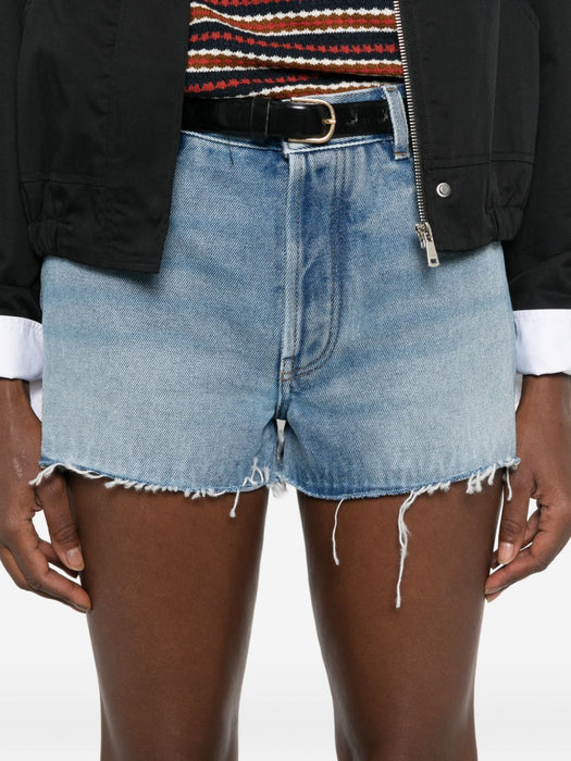 Washed denim shorts GWP609 S OOO 192WF0013 MIU MIU 