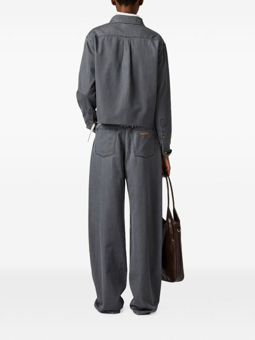 Five-pocket chambray jeans GWP618 S OOO 15MPF0002 MIU MIU 