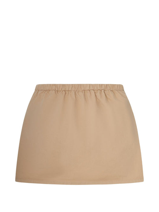 Drawstring-waist logo-print skirt MG2754 SOOO 19LWF0065 MIU MIU 