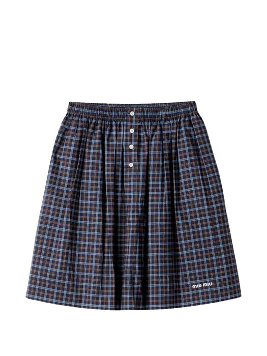 Plaid skirt MG2759 S OOO 19U3F057W MIU MIU 