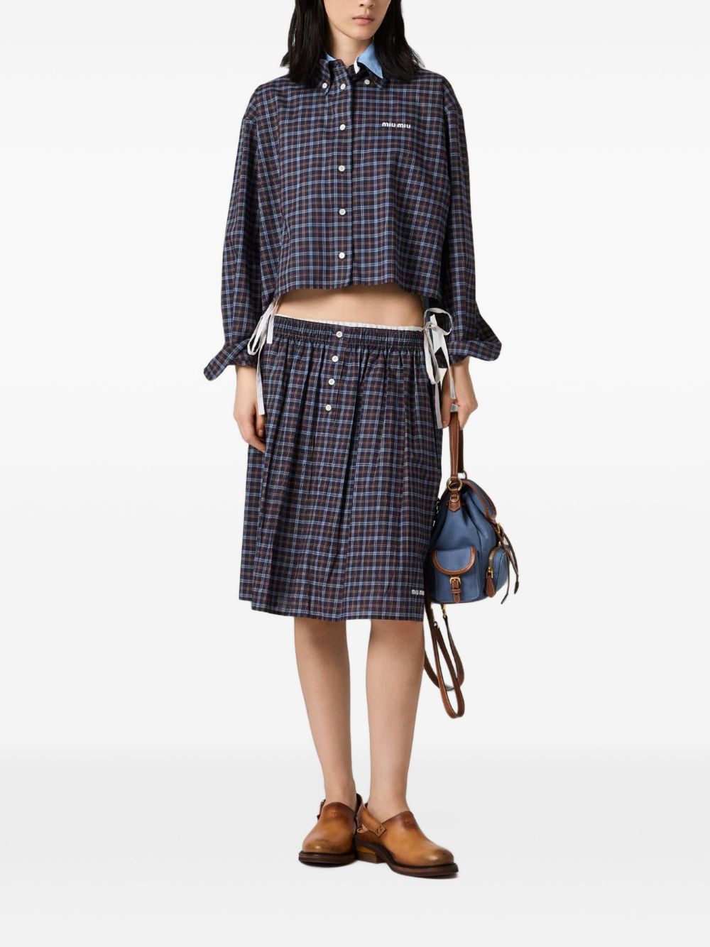 Plaid skirt MG2759 S OOO 19U3F057W MIU MIU 