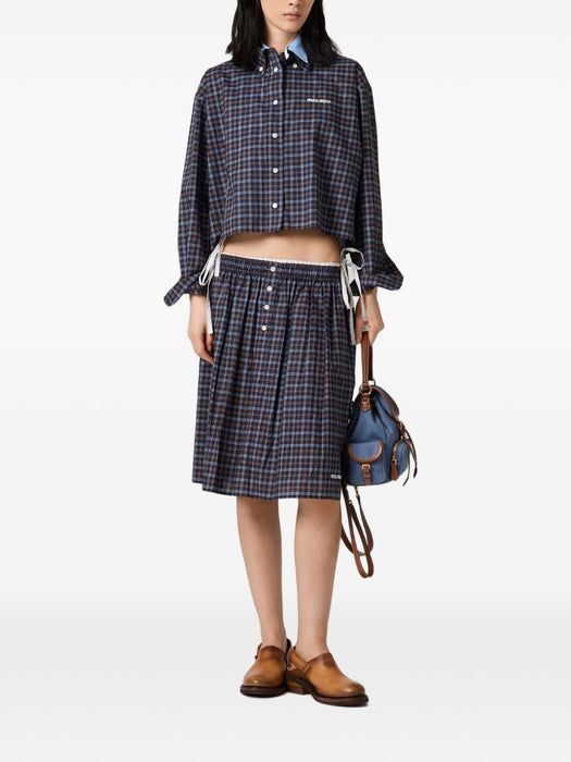 Plaid skirt MG2759 S OOO 19U3F057W MIU MIU 
