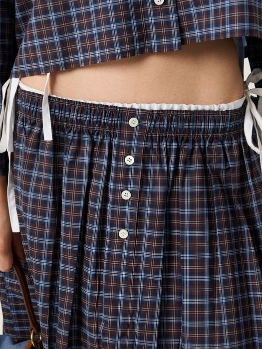 Plaid skirt MG2759 S OOO 19U3F057W MIU MIU 