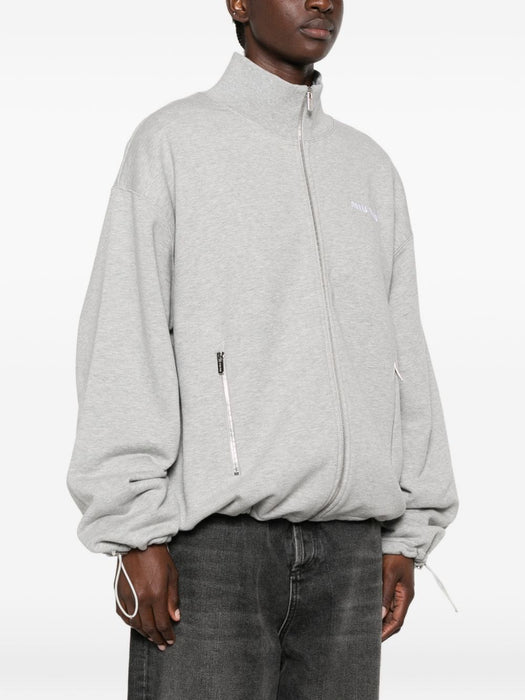 Logo-embroidered zip-up sweatshirt MJL042 S OOO 13UKF0031 MIU MIU 
