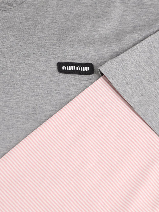 Cotton jersey t-shirt MJL135 S OOO 17ORF0L5D MIU MIU 
