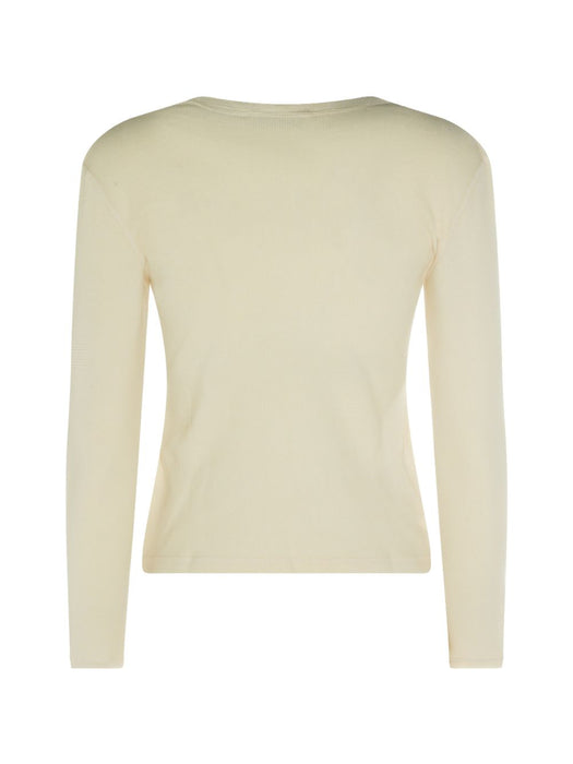 Cotton Long Sleeve T-shirt MJLA58 S OOO 191IF0379 MIU MIU 