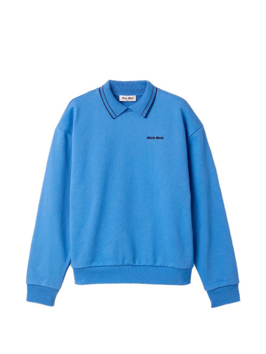 Cotton fleece sweatshirt MJLA65 S OOO 191LF0013 MIU MIU 