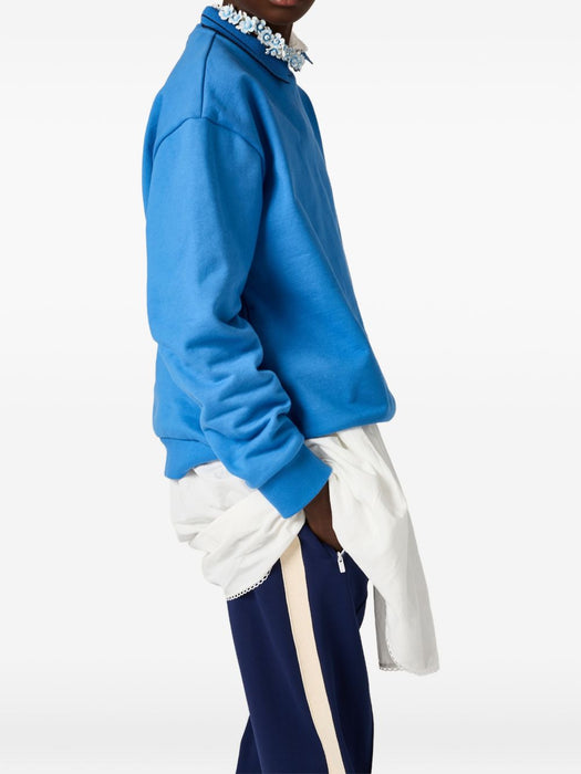 Cotton fleece sweatshirt MJLA65 S OOO 191LF0013 MIU MIU 