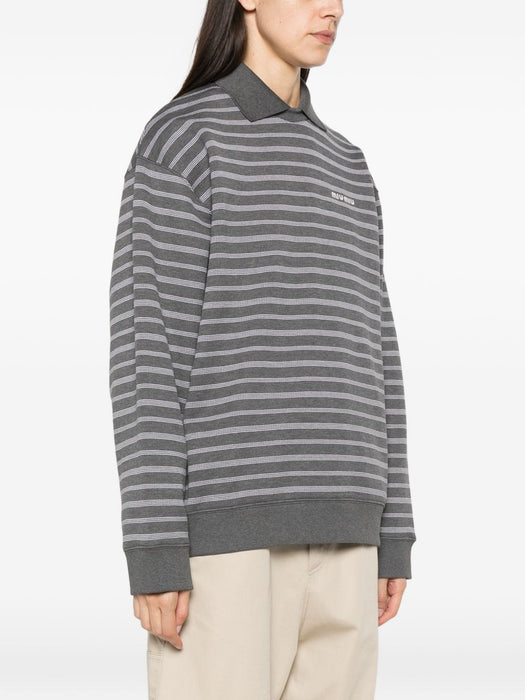 Striped polo-collar knit MJLA68 S OOO 174VF052N MIU MIU 