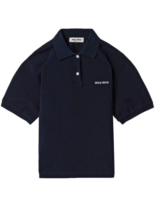 Cotton piqué polo shirt MJN535 S OOO 14RWF0008 MIU MIU 