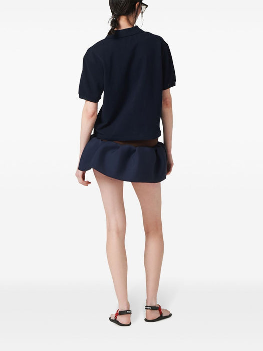 Cotton piqué polo shirt MJN535 S OOO 14RWF0008 MIU MIU 