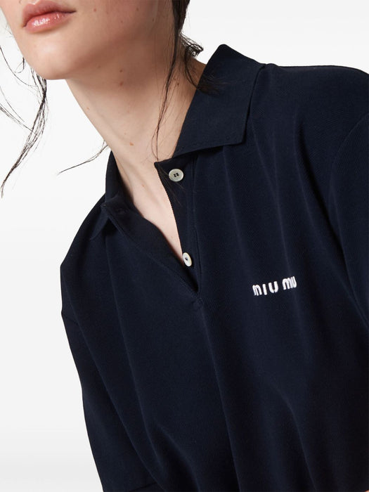 Cotton piqué polo shirt MJN535 S OOO 14RWF0008 MIU MIU 
