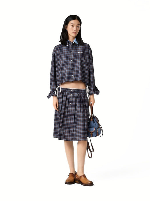 Plaid shirt MK1659 S OOO 19U3F057W MIU MIU 