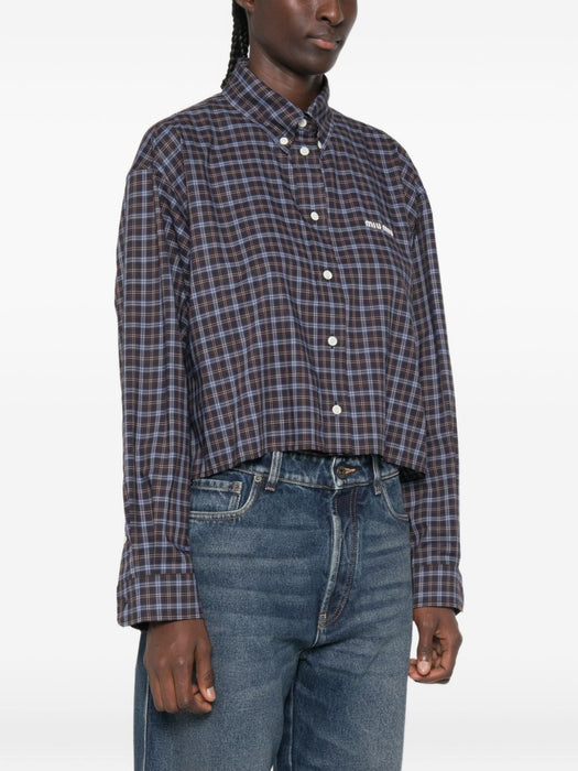 Plaid shirt MK1659 S OOO 19U3F057W MIU MIU 