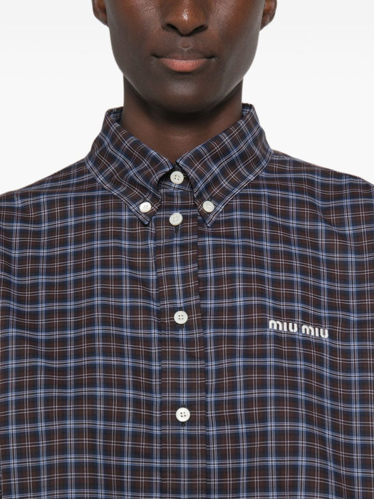 Plaid shirt MK1659 S OOO 19U3F057W MIU MIU 