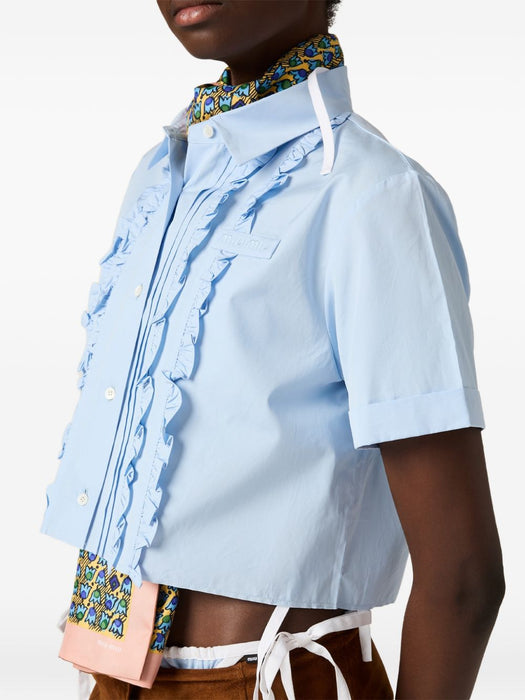Poplin shirt MK2045 S OOO 10RGF0013 MIU MIU 