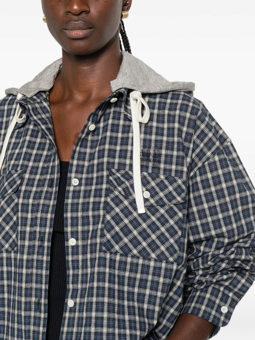 Checked flannel shirt MK2051 S OOO 6210F022X MIU MIU 